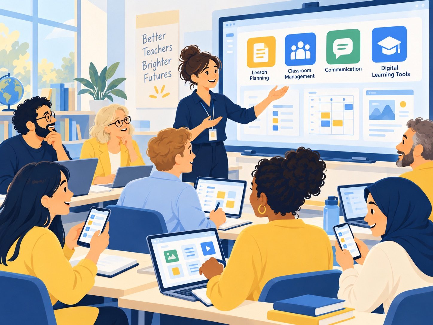 LehrerInnen in einer Fortbildung